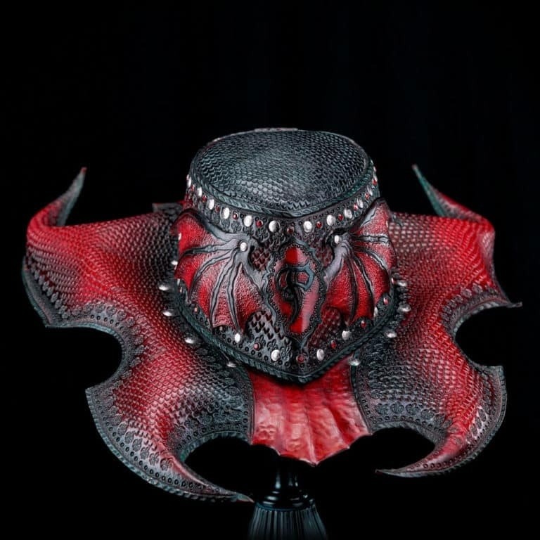 Выкройка кожаная шляпа в стиле дракона (Draconic Hat Prince Armory Academy)
